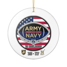 Load image into Gallery viewer, 2025 Army Navy Game Commemorative 3" Ceramic Christmas Ornament Made in The USA Ships From The USA