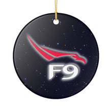 Load image into Gallery viewer, SpaceX F9 Falcon Nine 3&quot; Ceramic Christmas Ornament Made In The USA Ships From The USA