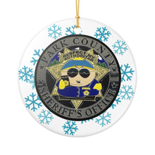 Load image into Gallery viewer, South Park Police Cartman 3&quot; Ceramic Christmas Ornament Made in the USA Ships From The USA