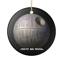 Load image into Gallery viewer, Parody Star Wars Death Star 3" Ceramic Christmas Ornament Made In The USA Ships From The USA