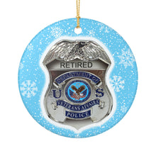Load image into Gallery viewer, Veteran&#39;s Affairs Retired 3&quot; Ceramic Christmas Ornament Made in The USA Ships From The USA