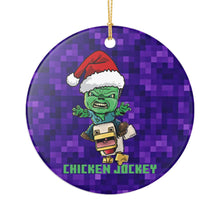 Load image into Gallery viewer, Parody Minecraft Chicken Jockey 3" Ceramic Ornament Made In The USA Ships From The USA