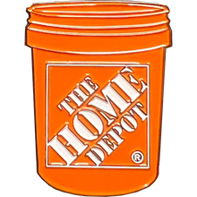 Load image into Gallery viewer, Home Depot Pin Associate orange bucket lapel pin BL12-004 P-263