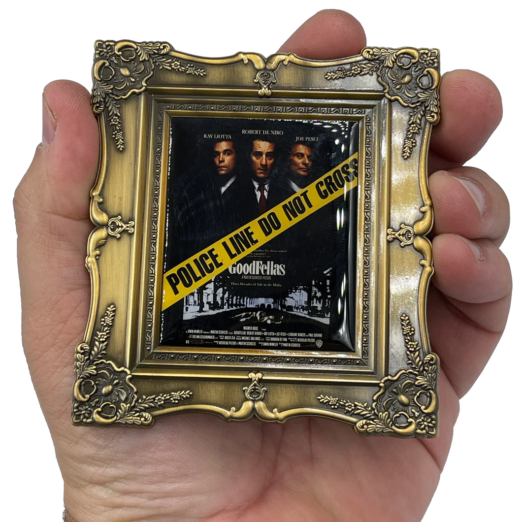 Good Fellas NYPD Fuggedaboutit Movie Poster Challenge Coin NITRO Organized Crime Control Bureau BL4-012