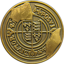 Load image into Gallery viewer, Goonies Doubloon Hi-C Challenge Coin One Eyed Willie pirate Treasure Replica Prop GL15-007