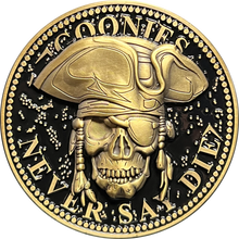 Load image into Gallery viewer, Goonies Astoria Police Challenge Coin Goonies Never Say Die One Eyed Willie GL14-006