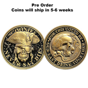 Pre Order For Goonies Astoria Police Challenge Coin Goonies Never Say Die One Eyed Willie GL14-006
