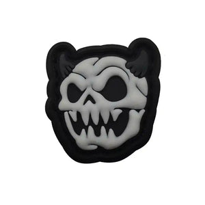 Evil Skull Bear Hoodie Cap PVC Hook and Loop Tactical Morale Patch Ranger Eyes Ships Free From The USA PAT-830