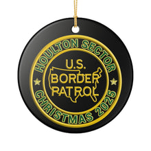 Load image into Gallery viewer, HOULTON SECTOR BORDER PATROL BPA 3" CERAMIC CHRISTMAS ORNAMENT  MADE IN THE USA SHIPS FROM USA