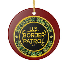 Load image into Gallery viewer, HOULTON SECTOR BORDER PATROL BPA 3" CERAMIC CHRISTMAS ORNAMENT  MADE IN THE USA SHIPS FROM USA