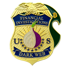 Load image into Gallery viewer, HSI FBI CIA DEA Financial Crimes Investigations Dark Web Challenge Coin Bottle Opener Tor Browser Crypto BL1-02