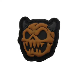 Evil Skull Bear Hoodie Cap PVC Hook and Loop Tactical Morale Patch Ranger Eyes Ships Free From The USA PAT-830