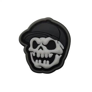 Evil Skull Bear Hoodie Cap PVC Hook and Loop Tactical Morale Patch Ranger Eyes Ships Free From The USA PAT-830