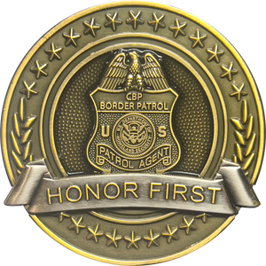 Border Patrol Agent 100th Anniversary Honor First CBP USBP Challenge Coin H-009