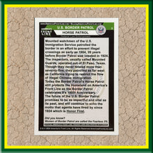 Load image into Gallery viewer, Border Patrol Horse Patrol Trading Card for Challenge Coin Collectors Ships Free In The USA BL6-011 TRD-01