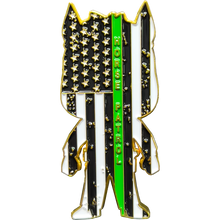 Load image into Gallery viewer, Border Patrol Agent Challenge Coin Horse Patrol Thin Green Line American Flag Honor First GL15-006
