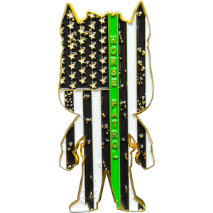 Border Patrol Agent Challenge Coin Horse Patrol Thin Green Line American Flag Honor First GL15-006