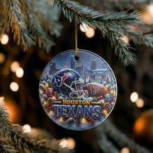 Load image into Gallery viewer, Houston Texans Christmas Holiday Ornament Sublimated Ceramic