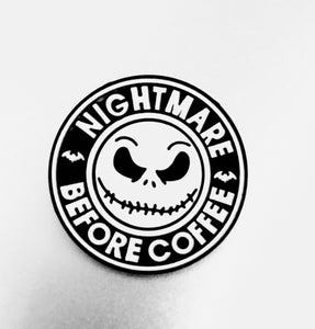 Nightmare Before Coffee Parody Halloween Jack Pin Free Shipping in the USA CP-13