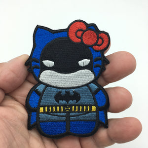 Hello Batgirl Kitty Mash Up Embroidered Hook and Loop Morale Patch FREE USA SHIPPING SHIPS FREE FROM USA PAT-745