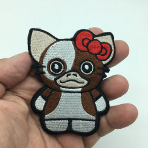 Hello Gizmo Kitty Mash Up Embroidered Hook and Loop Morale Patch FREE USA SHIPPING SHIPS FREE FROM USA PAT-740