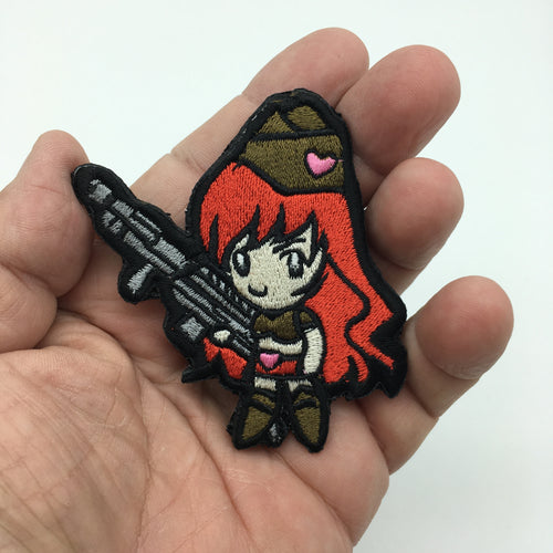 Heart Princess Solidier Morale Tactical Embroidered Hook and Loop Patch Free USA Shipping Ships Free in USA PAT-746