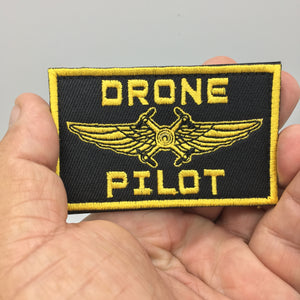 DRONE PILOT Embroidered Tactical Hook and Loo Morale Patch Border Patrol Security Military Army Marines Ships Free From The USA PAT-753