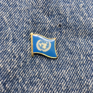 United Nations .75" Cloisonné Lapel Pin FREE USA SHIPPING SHIPS FREE FROM USA P-271