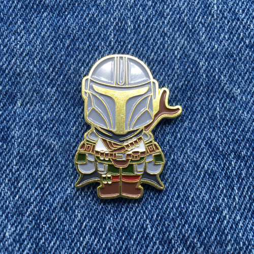 Disney Mandalorian Funko Inspired Pin Galaxys Edge Security Baby Yoda Grogu The Child Ships Free From The USA  P-067