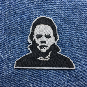 Spooky Halloween Michael Myers Mask Iron On Embroidered Patch Ships Free In The USA PAT-863