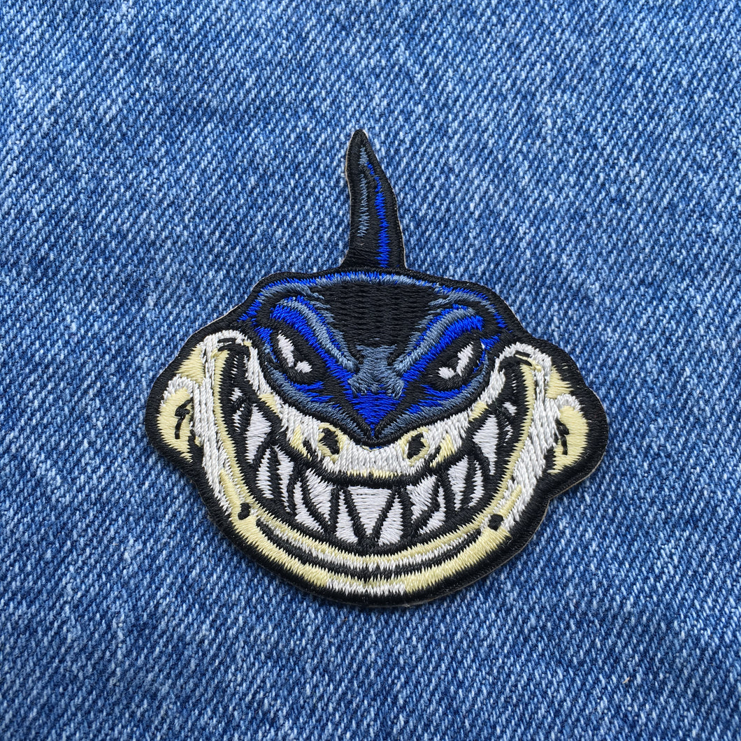 Funny Shark Jaws Bruce Iron On Embroidered Patch Ships Free In The USA PAT-862