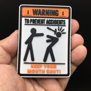 Funny Warning To Avoid Injury Don't Tell Me How To Do My Job PVC Hook and Loop Morale Patch FREE USA SHIPPING SHIPS FROM USA PAT-539