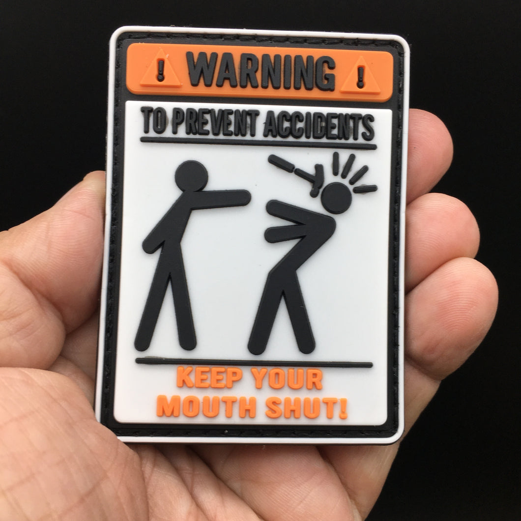 Funny Warning To Avoid Injury Don't Tell Me How To Do My Job PVC Hook and Loop Morale Patch FREE USA SHIPPING SHIPS FROM USA PAT-539