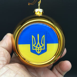 Support Ukraine 3.5" Shatterproof Ornament Hanukkah Chanukah Holiday Christmas Ships Free In The USA