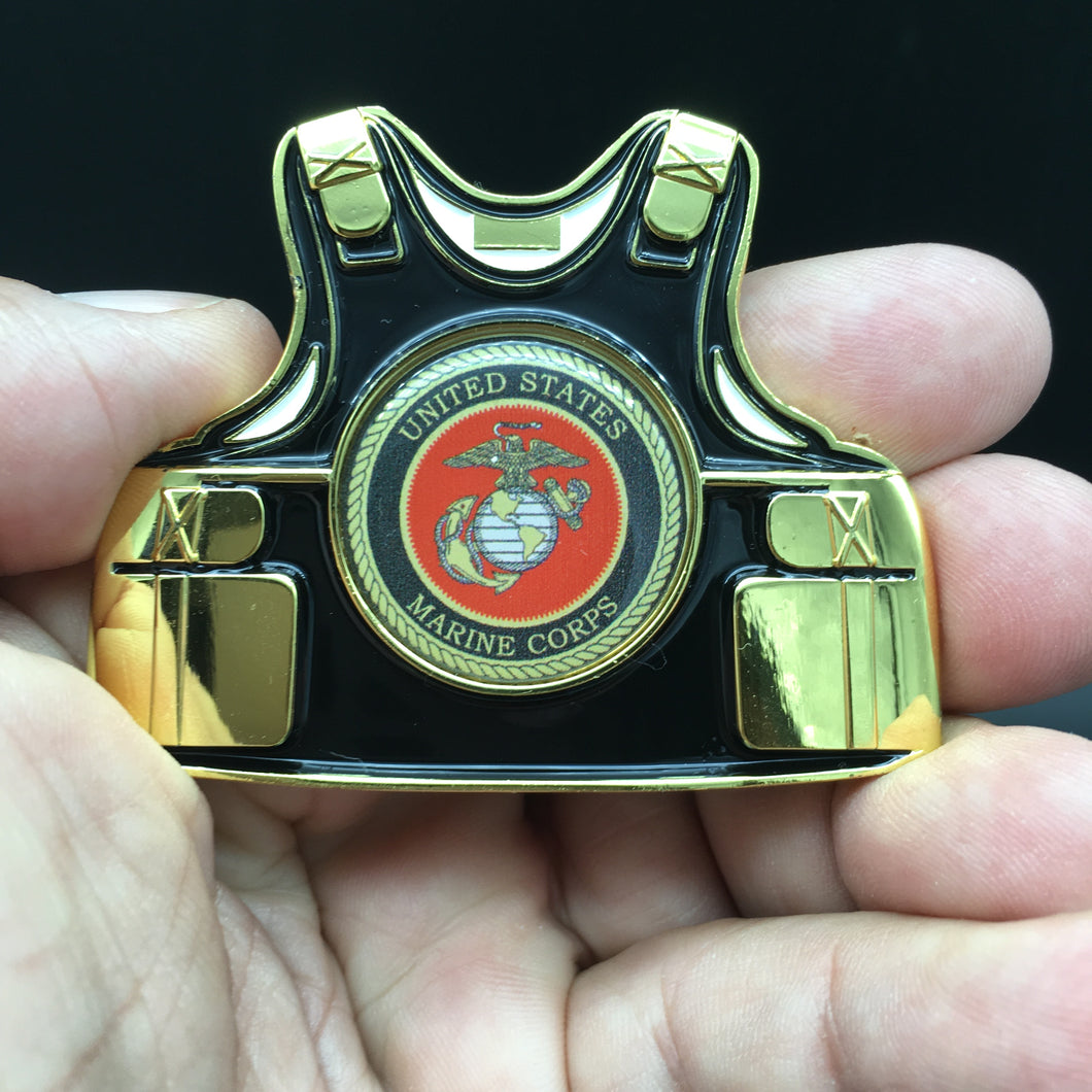 USMC Marines Body Armor Challenge Coin 2.5