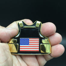 Load image into Gallery viewer, USMC Marines Body Armor Challenge Coin 2.5&quot;