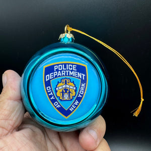 City Of New York Police Department 3.5" Shatterproof Christmas Holiday Ornament Ships Free In The USA