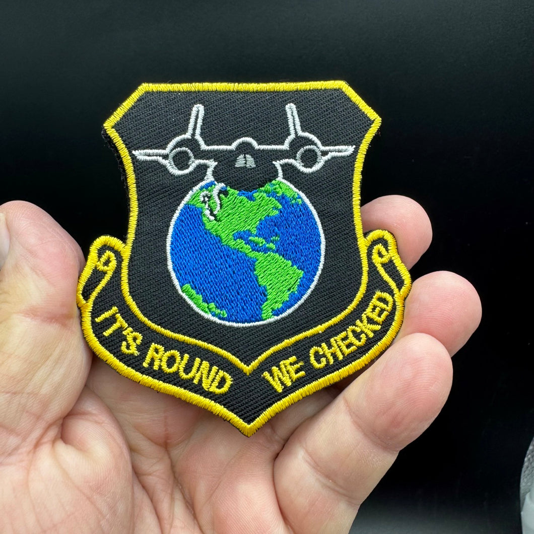 Funny It's Round We Checked SR-71 Blackbird Morale Patch Ships Free in the USA PAT-891 892