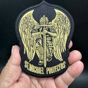 Large Saint Michael Protect Us Patch Hook and Loop Morale Tactical Ships Free In The USA PAT-895/896/897/898/899