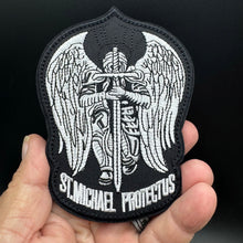Load image into Gallery viewer, Large Saint Michael Protect Us Patch Hook and Loop Morale Tactical Ships Free In The USA PAT-895/896/897/898/899
