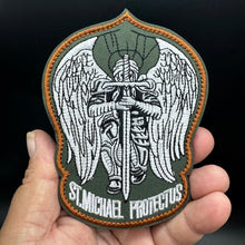 Load image into Gallery viewer, Large Saint Michael Protect Us Patch Hook and Loop Morale Tactical Ships Free In The USA PAT-895/896/897/898/899