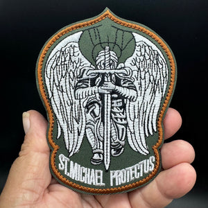 Large Saint Michael Protect Us Patch Hook and Loop Morale Tactical Ships Free In The USA PAT-895/896/897/898/899