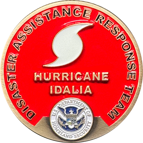 Hurricane Idalia DART Disaster Assistance Response Team Sheriff CBP FEMA Challenge Coin JJ-012