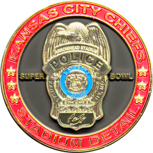 Load image into Gallery viewer, Kansas City KCPD Missouri Police Stadium Detail Championship Challenge Coin KC BL17-023