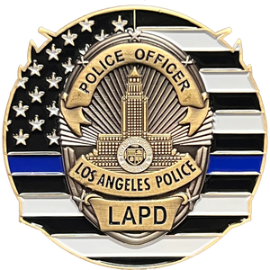 Los Angeles Police Department LAPD Thin Blue Line Negotiator Challenge Coin GL13-002