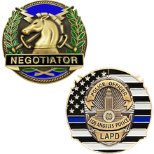Load image into Gallery viewer, Los Angeles Police Department LAPD Thin Blue Line Negotiator Challenge Coin GL13-002