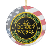 Load image into Gallery viewer, LAREDO SECTOR BORDER PATROL BPA 3" CERAMIC CHRISTMAS ORNAMENT  MADE IN THE USA SHIPS FROM USA