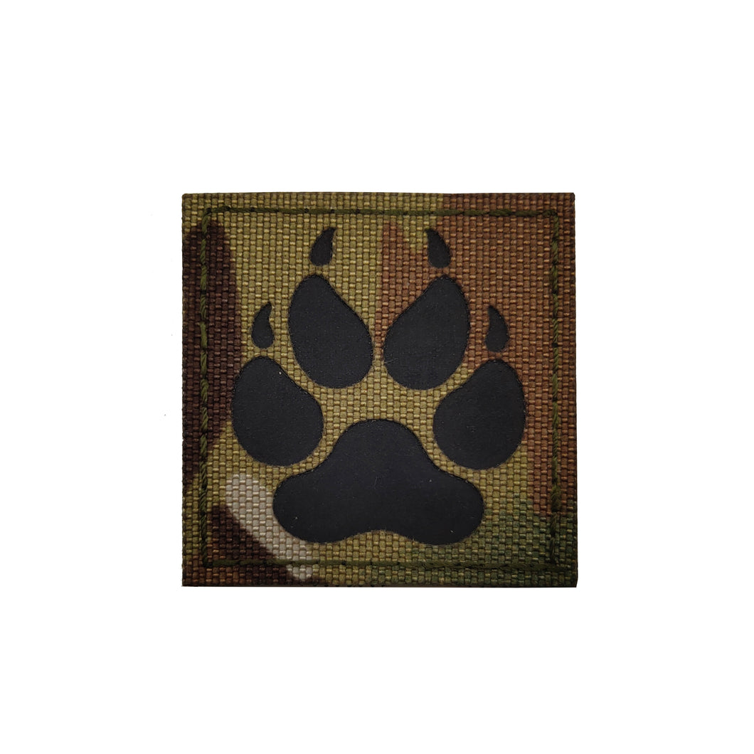 Camo K9 Canine Paw Hook and Loop Morale  Patch Army Navy USMC Air Force LEO Ships Free From The USA PAT-825