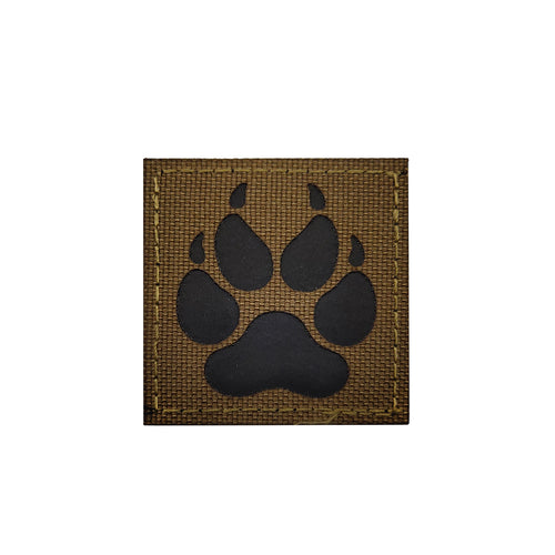 Brown K9 Canine Paw Hook and Loop Morale  Patch Army Navy USMC Air Force LEO Ships Free From The USA PAT-829