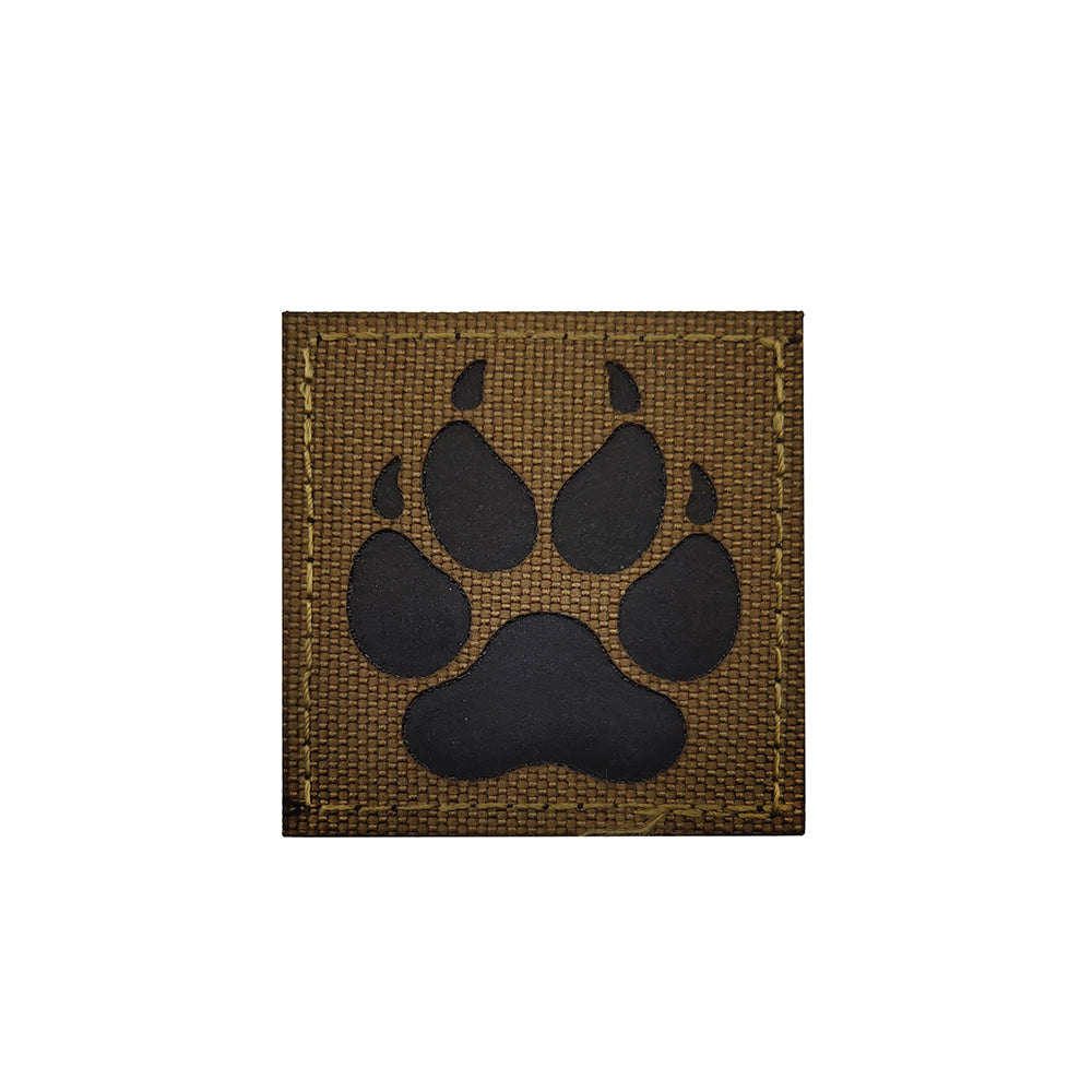 Brown K9 Canine Paw Hook and Loop Morale  Patch Army Navy USMC Air Force LEO Ships Free From The USA PAT-829